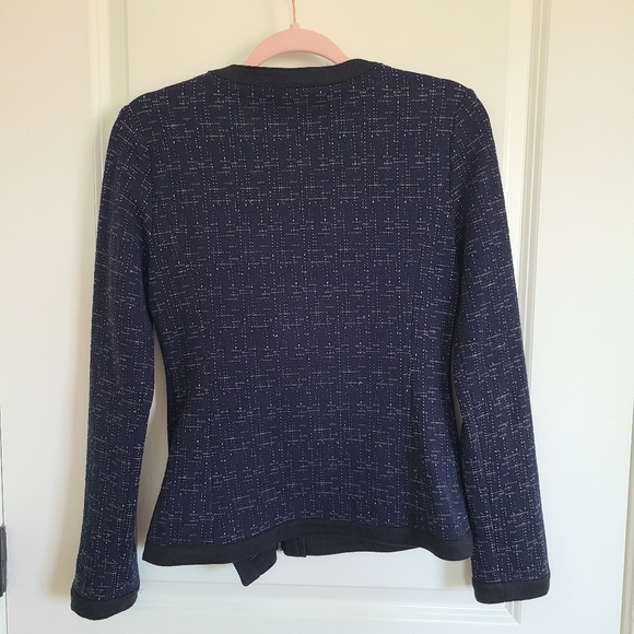 41 Hawthorn Stitch Fix Blue Asymmetric Zip Up Soft Jacket Size XS - Picture 6 of 11